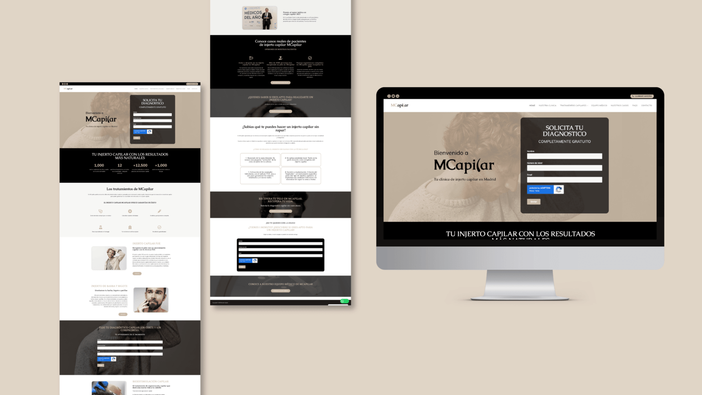 MCapilar · Rediseño web