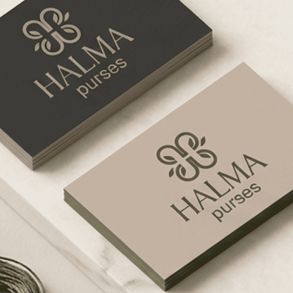 Halma Purses · Marca y etiquetado