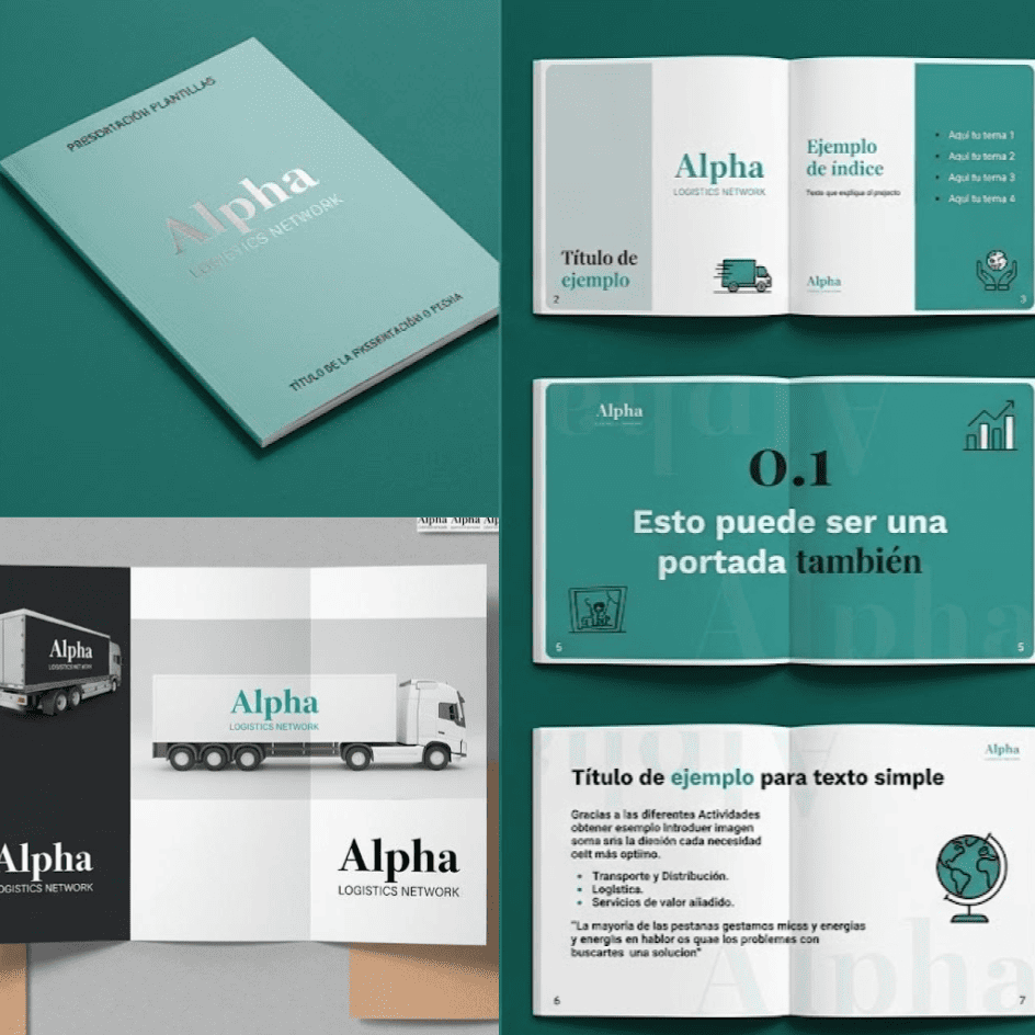 Alpha Logistics Network · Marca y papelería